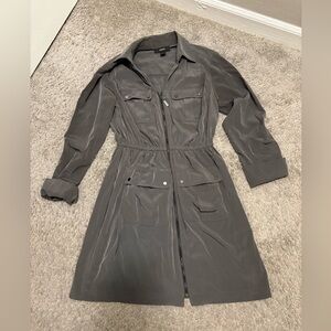 Alfani Charcoal Long-Sleeve Dress olive green